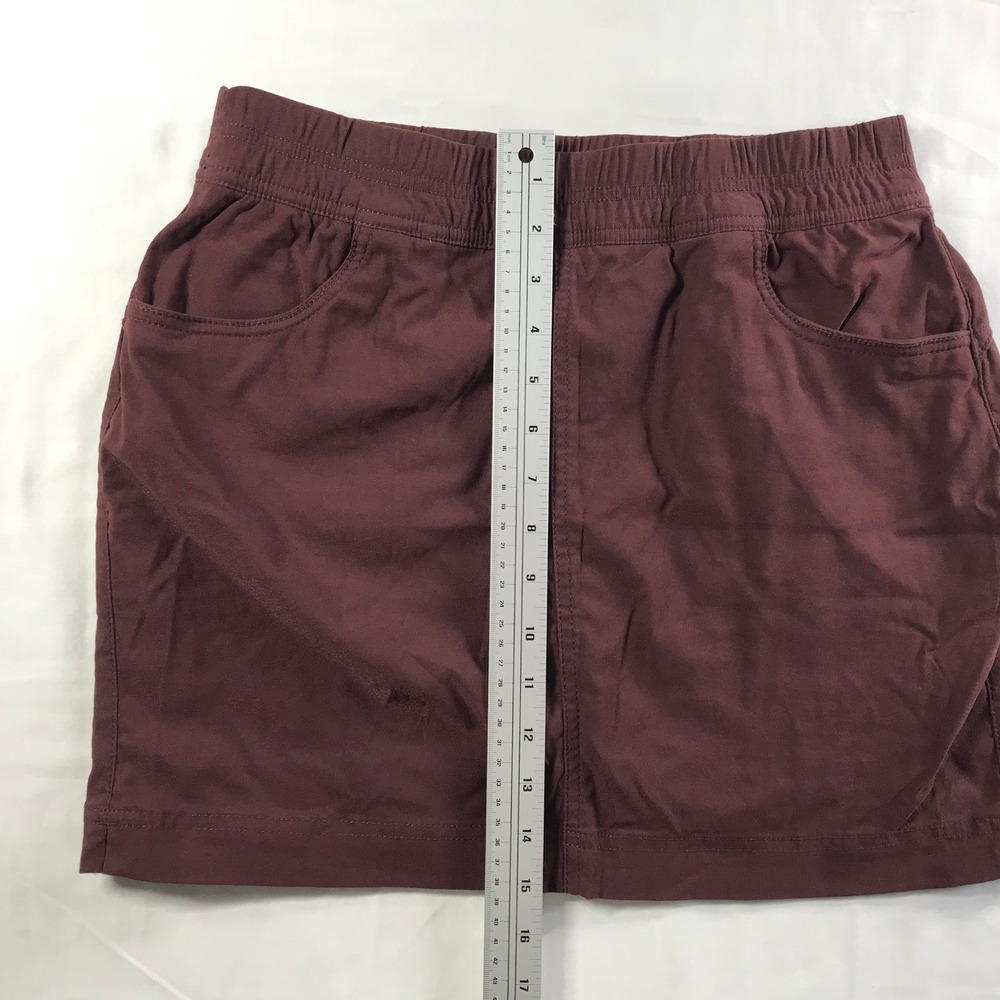 Prana Halle Skort Womens 8 Dark Red Burgundy Hiking Travel Stretch Active Mini - Picture 3 of 8